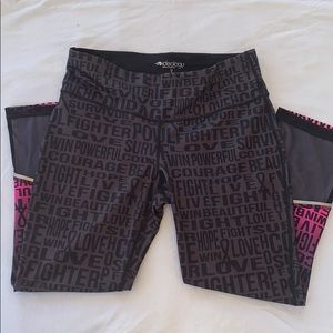 Breast Cancer Awareness Workout Leggings
